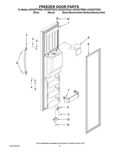 FREEZER DOOR PARTS