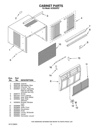 CABINET PARTS