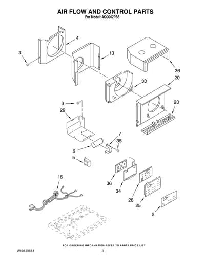 AIR FLOW AND CONTROL PARTS