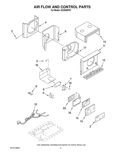 AIR FLOW AND CONTROL PARTS