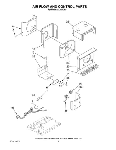 AIR FLOW AND CONTROL PARTS