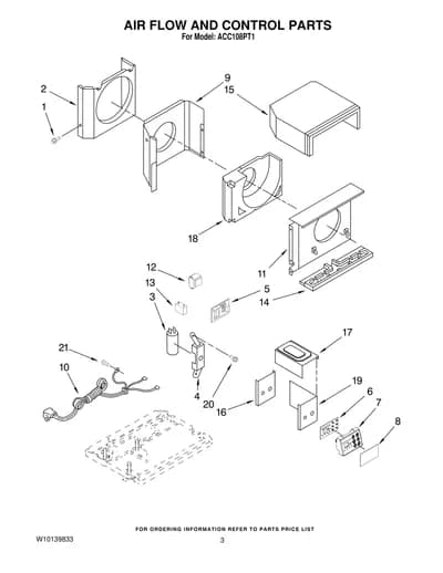 AIR FLOW AND CONTROL PARTS