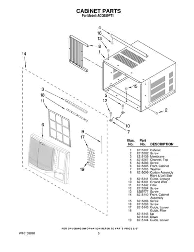 CABINET PARTS