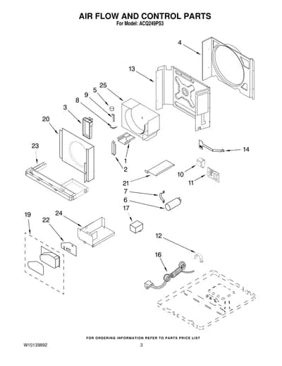 AIR FLOW AND CONTROL PARTS