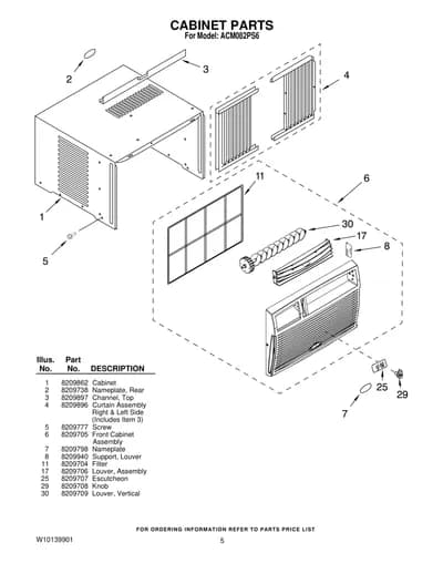 CABINET PARTS