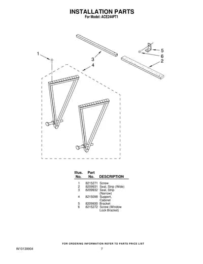 INSTALLATION PARTS