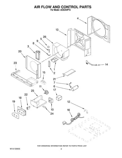 AIR FLOW AND CONTROL PARTS