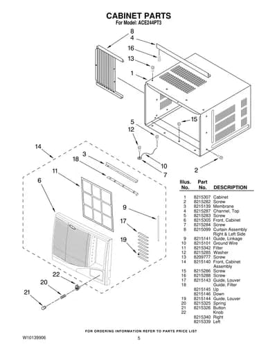 CABINET PARTS