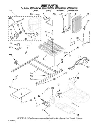 UNIT PARTS