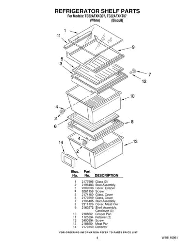 REFRIGERATOR SHELF PARTS