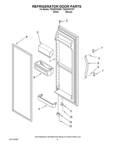 REFRIGERATOR DOOR PARTS