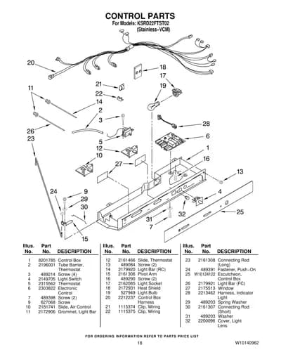 CONTROL PARTS