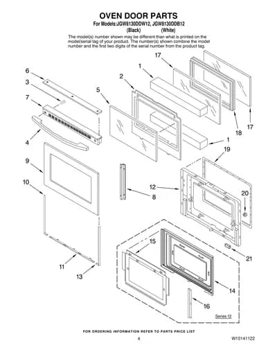 OVEN DOOR PARTS