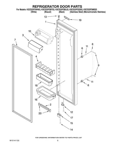 REFRIGERATOR DOOR PARTS