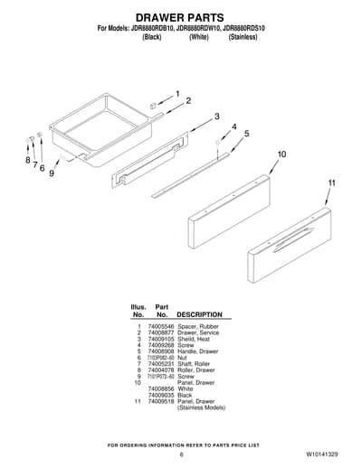 DRAWER PARTS