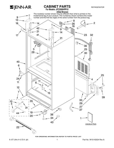 CABINET PARTS
