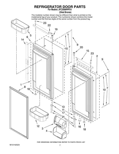 REFRIGERATOR DOOR PARTS