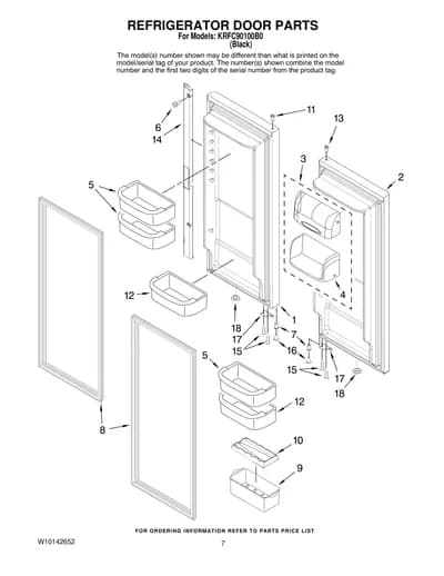 REFRIGERATOR DOOR PARTS