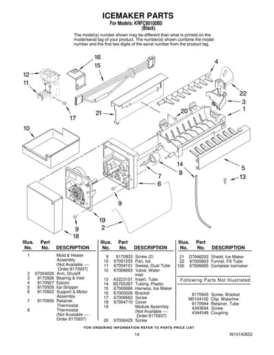 ICEMAKER PARTS