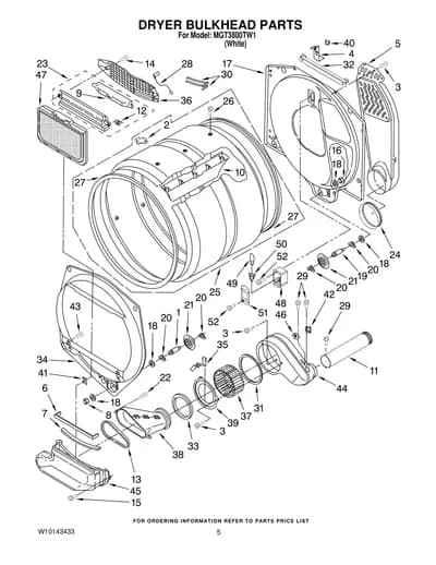DRYER BULKHEAD PARTS