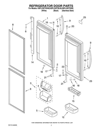 REFRIGERATOR DOOR PARTS