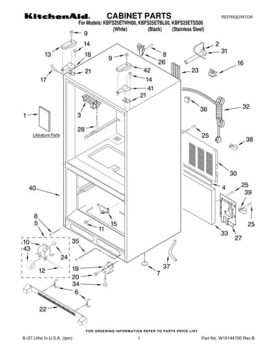 CABINET PARTS