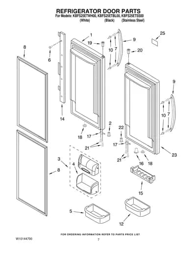 REFRIGERATOR DOOR PARTS