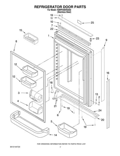 REFRIGERATOR DOOR PARTS