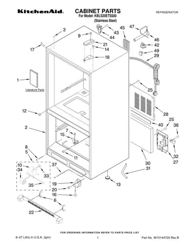 CABINET PARTS