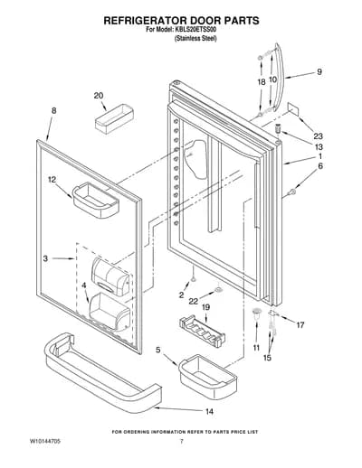 REFRIGERATOR DOOR PARTS