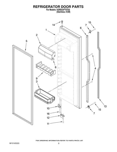 REFRIGERATOR DOOR PARTS