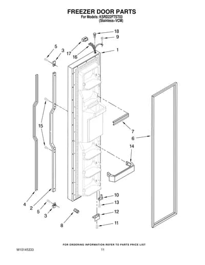 FREEZER DOOR PARTS