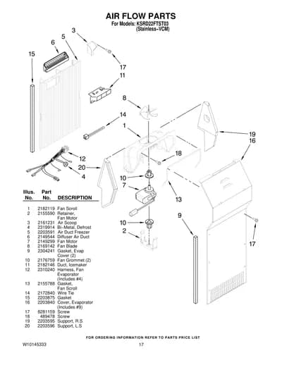 AIR FLOW PARTS