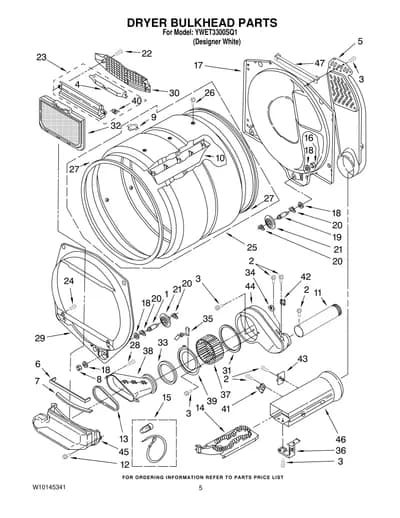 DRYER BULKHEAD PARTS
