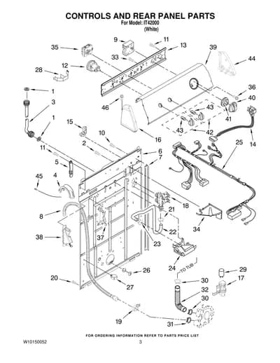 CONTROLS AND REAR PANEL PARTS