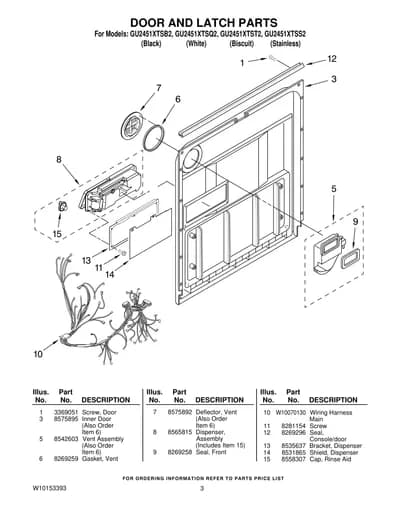 DOOR AND LATCH PARTS