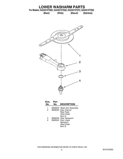LOWER WASHARM PARTS