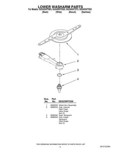 LOWER WASHARM PARTS