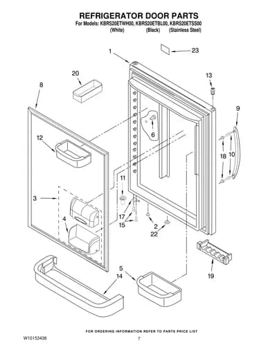 REFRIGERATOR DOOR PARTS