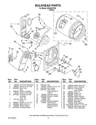 BULKHEAD PARTS