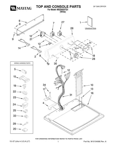 TOP AND CONSOLE PARTS