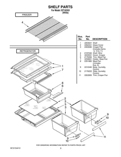 SHELF PARTS