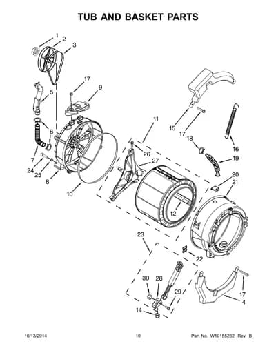TUB AND BASKET PARTS