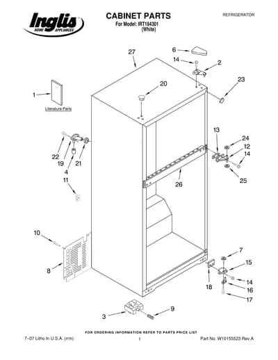 CABINET PARTS
