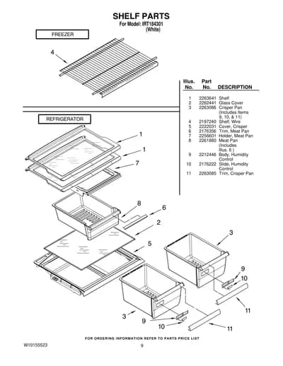 SHELF PARTS