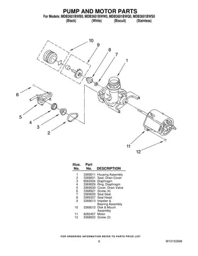 PUMP AND MOTOR PARTS