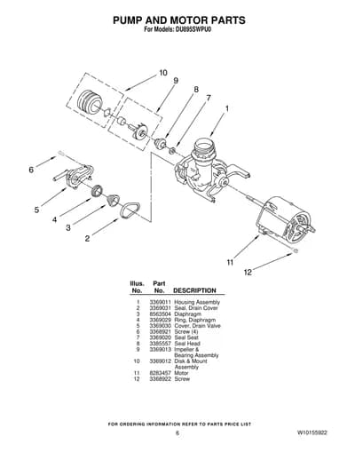 PUMP AND MOTOR PARTS