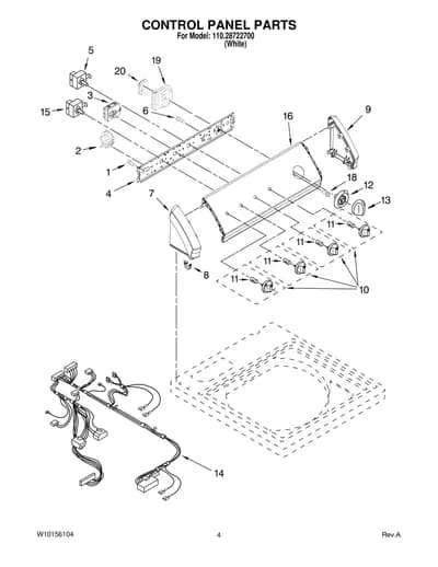 CONTROL PANEL PARTS