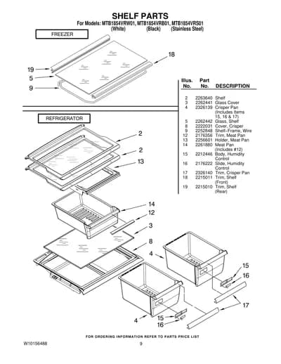 SHELF PARTS