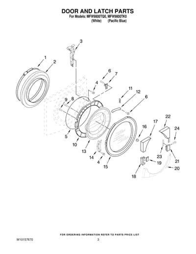 DOOR AND LATCH PARTS